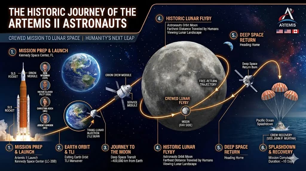 The Historic Journey of the Artemis II Astronauts